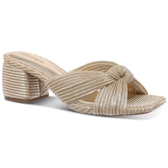On 34th Women's Gaiaa Bow Block-Heel Dress Sandals - Picture 1 of 2